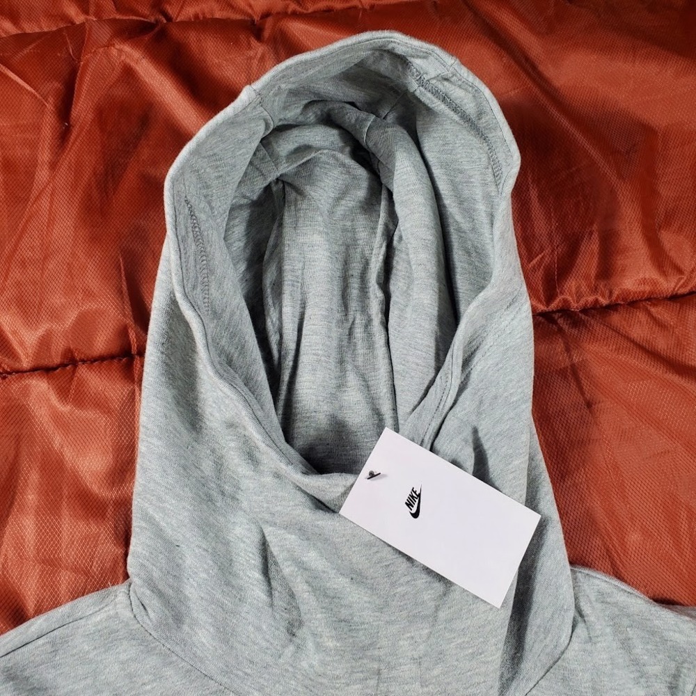 NWT Nike Sportswear Womens XS / Youth XL Funnel-Neck Fleece Pullover Hoodie Grey - Picture 5 of 14